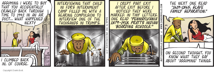 Candorville 173503 Comic Strip Darrin Bell  Candorville 2018-08-17 1940s