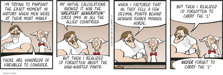 Rudy Park 138610 Comic Strip Darrin Bell  Rudy Park 2016-02-01 1940s