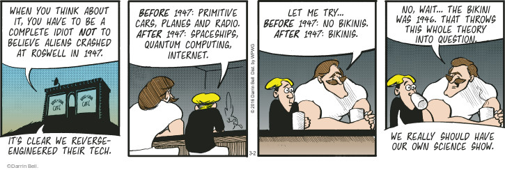 Rudy Park 139844 Comic Strip Darrin Bell  Rudy Park 2016-03-02 1940s