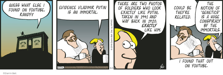 Rudy Park 139845 Comic Strip Darrin Bell  Rudy Park 2016-03-03 1940s