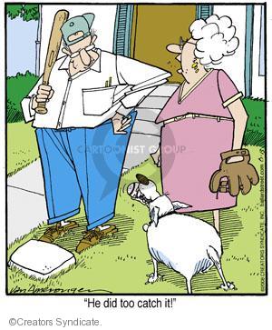 Comic Strip Jerry Van Amerongen  Ballard Street 2013-06-13 catch baseball