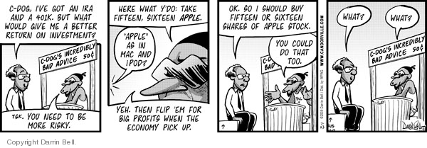 Comic Strip Darrin Bell  Candorville 2008-07-23 401k