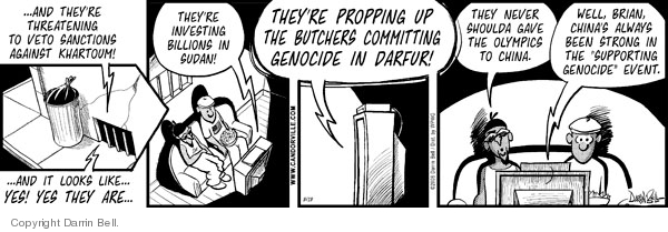 Comic Strip Darrin Bell  Candorville 2008-08-18 2008 Olympics