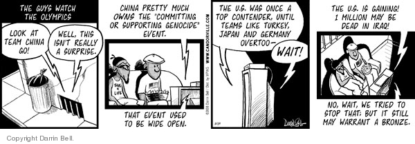 Comic Strip Darrin Bell  Candorville 2008-08-19 2008 Olympics