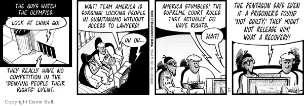 Comic Strip Darrin Bell  Candorville 2008-08-21 2008 Olympics