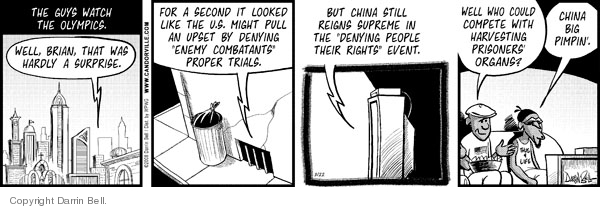 Comic Strip Darrin Bell  Candorville 2008-08-22 2008 Olympics