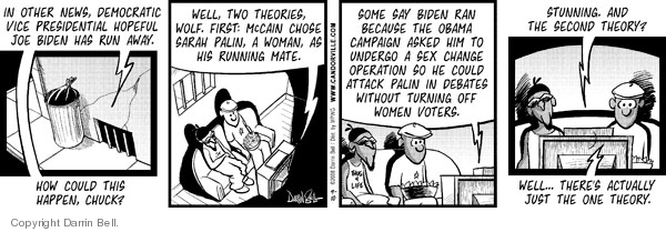 Comic Strip Darrin Bell  Candorville 2008-09-10 2008 debate
