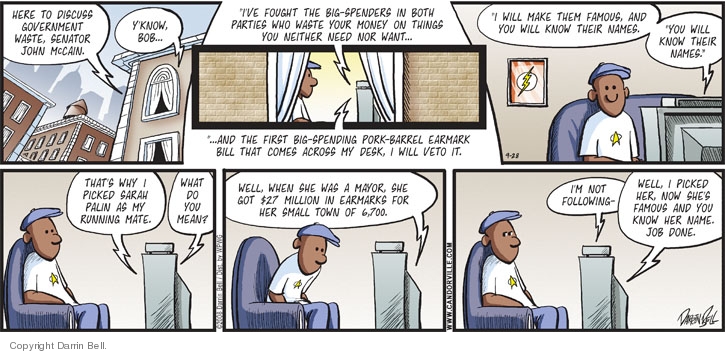 Comic Strip Darrin Bell  Candorville 2008-09-28 $27