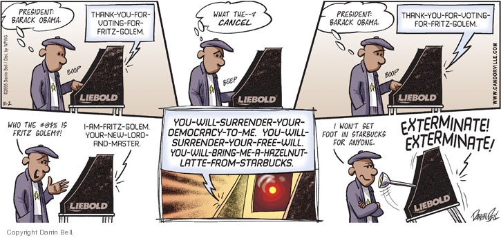 Comic Strip Darrin Bell  Candorville 2008-11-02 2008 election