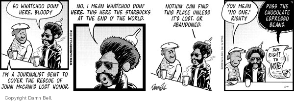 Comic Strip Darrin Bell  Candorville 2008-11-04 2008 election