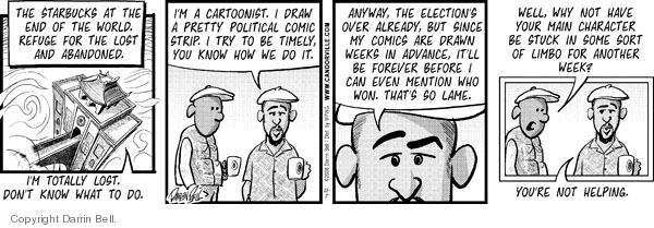 Comic Strip Darrin Bell  Candorville 2008-11-07 2008 election