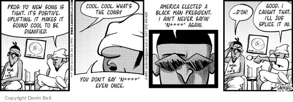Comic Strip Darrin Bell  Candorville 2009-02-03 2008 election