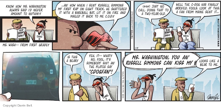 Comic Strip Darrin Bell  Candorville 2010-01-10 baseball