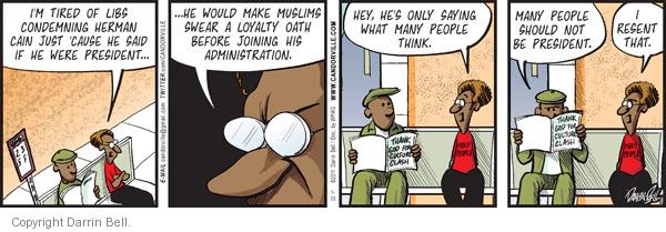 Comic Strip Darrin Bell  Candorville 2011-07-23 2012 election religion