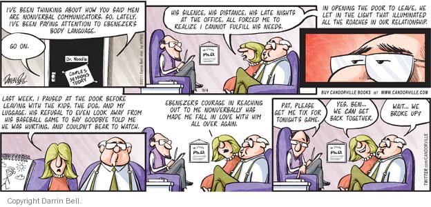 Comic Strip Darrin Bell  Candorville 2011-09-04 baseball out