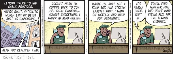 Comic Strip Darrin Bell  Candorville 2011-09-01 $120