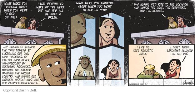 Comic Strip Darrin Bell  Candorville 2011-09-11 9-11-01