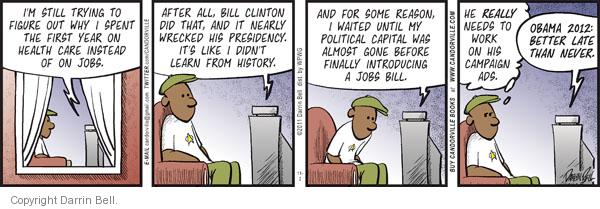 Comic Strip Darrin Bell  Candorville 2011-11-02 2012 election economy