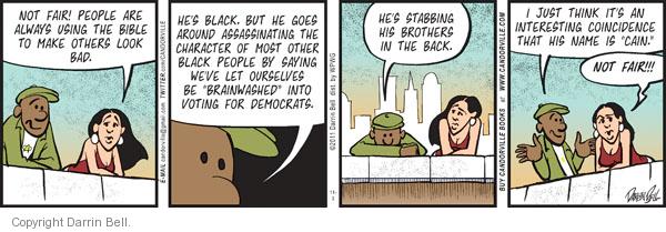 Comic Strip Darrin Bell  Candorville 2011-11-03 2012 election religion