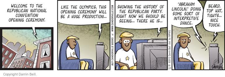 Comic Strip Darrin Bell  Candorville 2012-08-27 2012 political convention