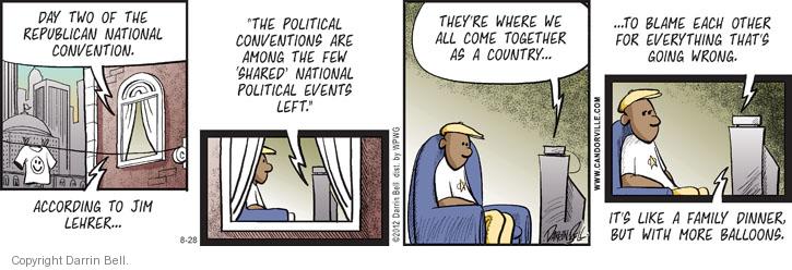Comic Strip Darrin Bell  Candorville 2012-08-28 2012 political convention