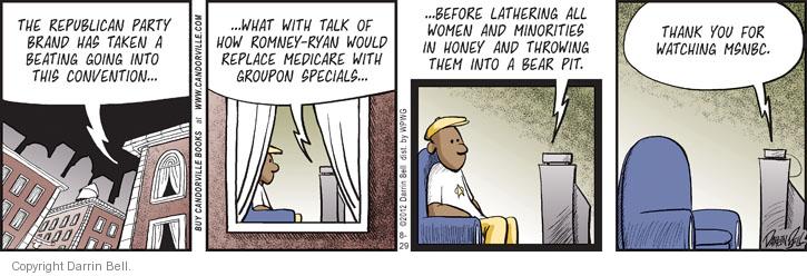 Comic Strip Darrin Bell  Candorville 2012-08-29 2012 political convention