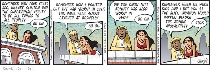 Comic Strip Darrin Bell  Candorville 2012-11-05 2012 election