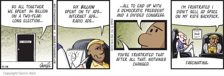 Comic Strip Darrin Bell  Candorville 2012-11-16 2012 election