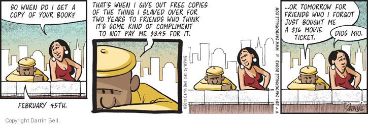 Comic Strip Darrin Bell  Candorville 2013-01-24 $16