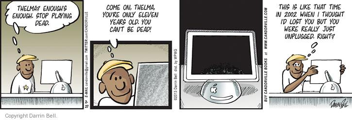 Comic Strip Darrin Bell  Candorville 2013-02-27 2002