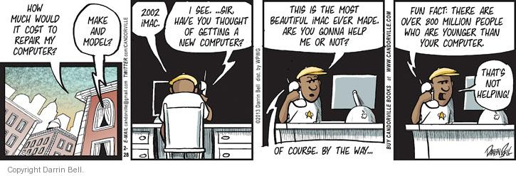 Comic Strip Darrin Bell  Candorville 2013-02-28 2002