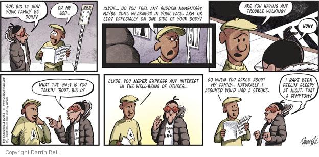 Comic Strip Darrin Bell  Candorville 2013-12-22 'sup