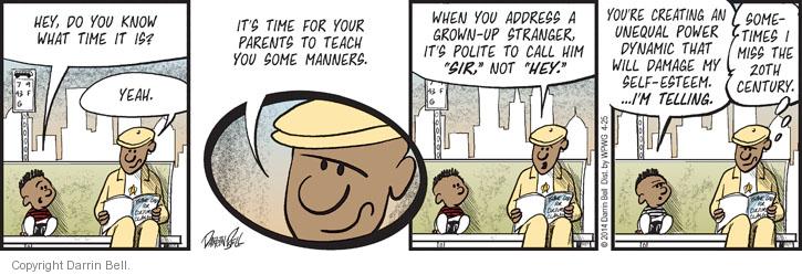 Comic Strip Darrin Bell  Candorville 2014-04-25 20th century