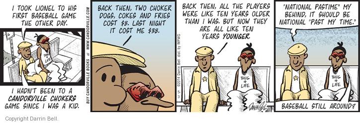 Comic Strip Darrin Bell  Candorville 2014-05-03 baseball