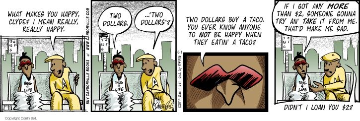 Comic Strip Darrin Bell  Candorville 2014-08-01 $2.00