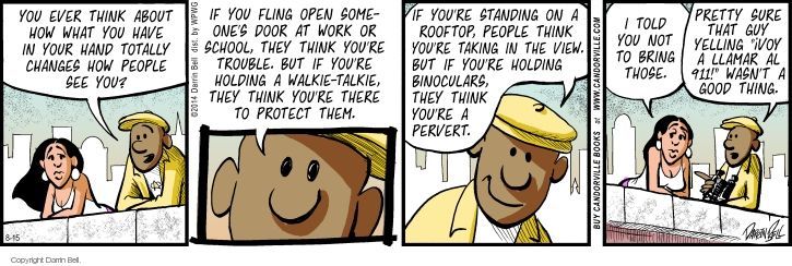 Comic Strip Darrin Bell  Candorville 2014-08-15 911