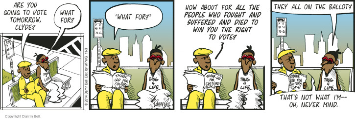Comic Strip Darrin Bell  Candorville 2014-11-03 2014 election