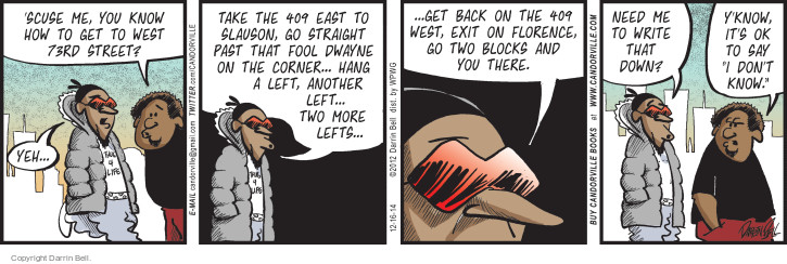 Comic Strip Darrin Bell  Candorville 2014-12-16 2012