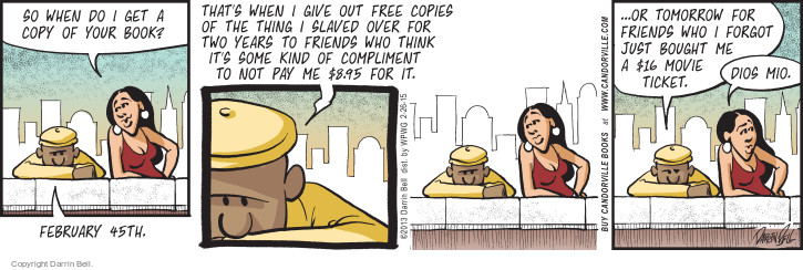 Comic Strip Darrin Bell  Candorville 2015-02-26 $16