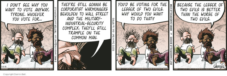 Comic Strip Darrin Bell  Candorville 2016-01-06 2012 election