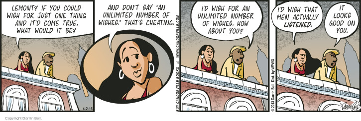 Comic Strip Darrin Bell  Candorville 2016-04-02 2013