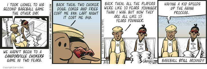 Comic Strip Darrin Bell  Candorville 2016-05-21 baseball
