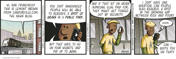 Comic Strip Darrin Bell  Candorville 2016-06-02 $250