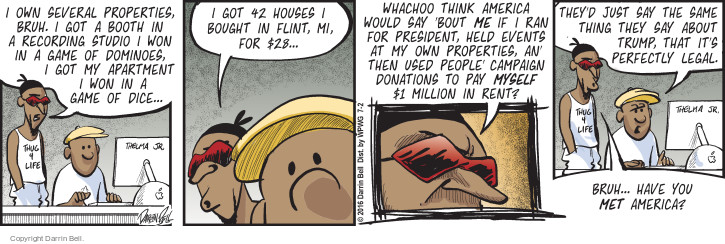 Comic Strip Darrin Bell  Candorville 2016-07-02 $28