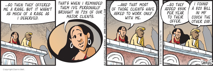 Comic Strip Darrin Bell  Candorville 2016-07-08 $20