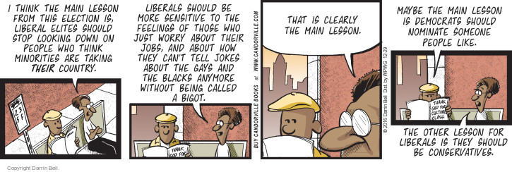 Comic Strip Darrin Bell  Candorville 2016-12-29 2016 election