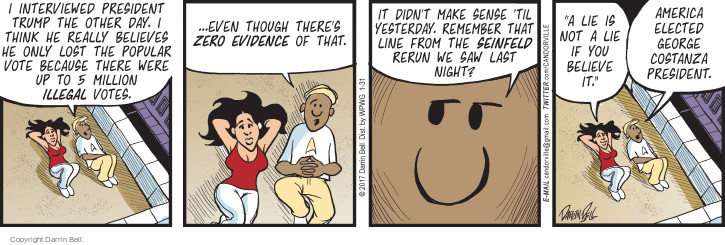 Comic Strip Darrin Bell  Candorville 2017-01-31 2016 election