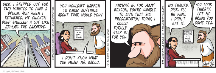 Comic Strip Darrin Bell  Candorville 2017-07-31 2006