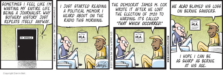 Comic Strip Darrin Bell  Candorville 2017-09-25 2016 election