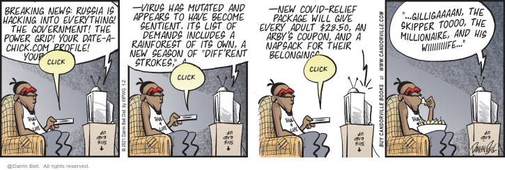 Comic Strip Darrin Bell  Candorville 2021-01-02 $28